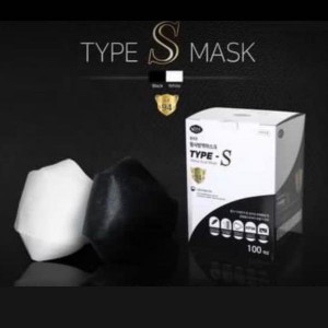 [KF94 Made In Korea] 韓國 Type-S KF94 立體口罩 5個裝/ 黑色(附耳繩勾)